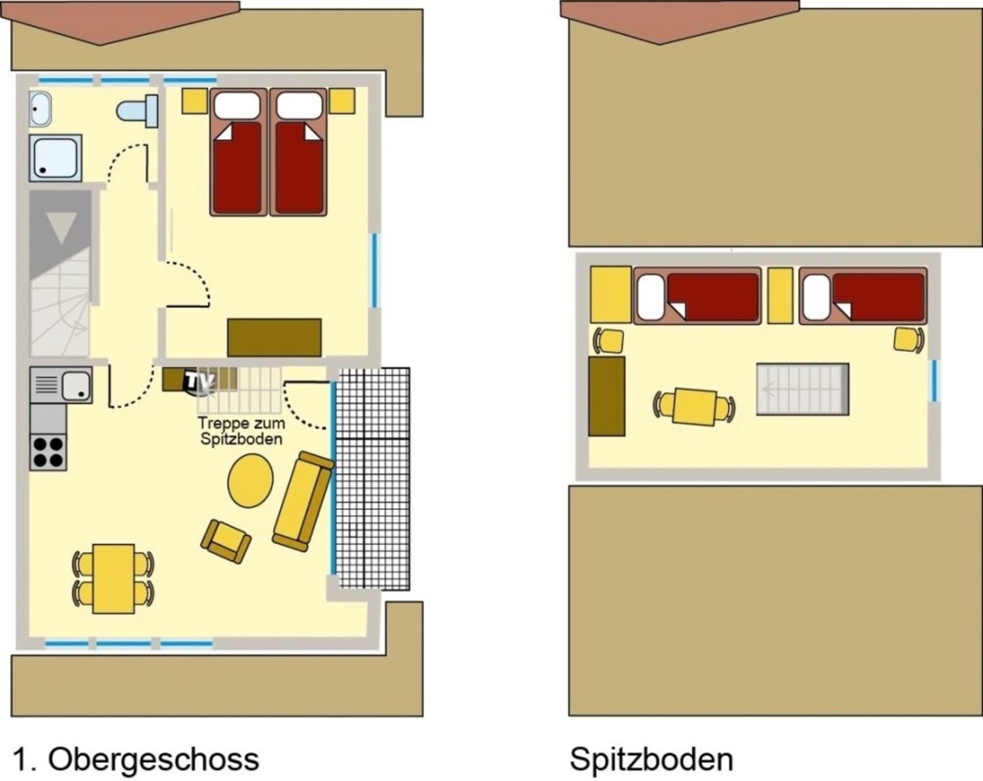 Ferienwohnung Nr 02 Og Spitzboden Born Buitenkant foto